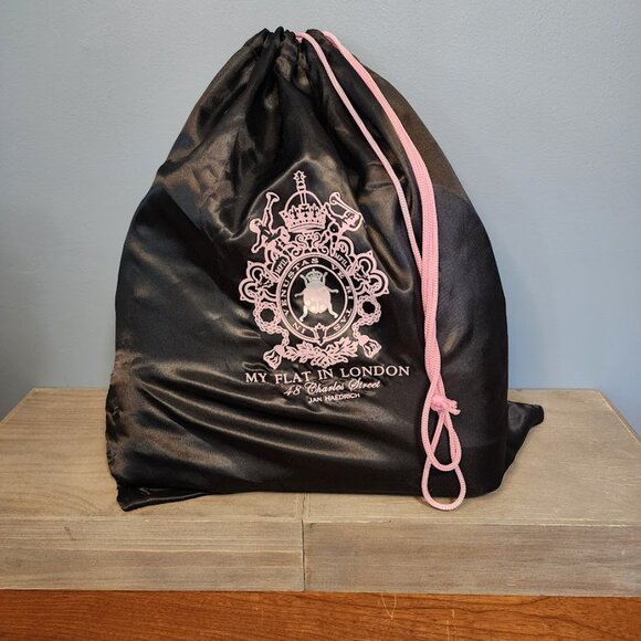 My Flat in London by Jan Haedrich Pink Brown Queen Bee Handbag Dust Bag NWOT - Picture 8 of 9
